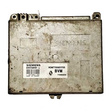 Calculateur moteur Siemens FENIX, S101728101D, HOM7700851755, 7700863556