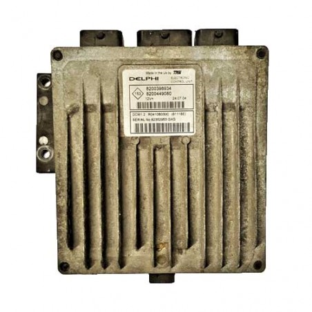 Calculateur moteur Delphi DCM1.2, R0410B030C, 8200398934, 8200449080