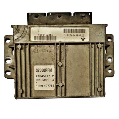 Calculateur moteur Sagem S2000 RPM, 8200142883, 8200045893, 21645977-2