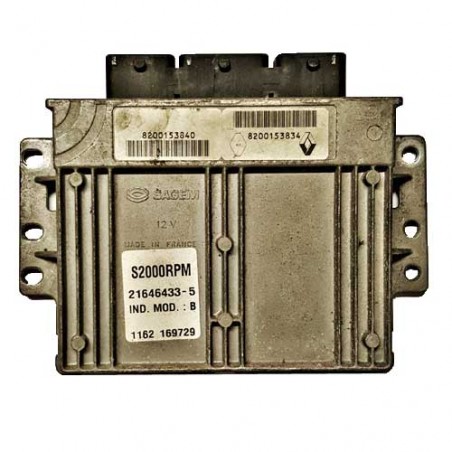 Calculateur moteur Sagem S2000 RPM, 8200153840, 8200153834, 21646433-5