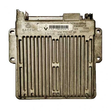 Calculateur moteur Sagem SAFIR, 7700107706, HOM7700868295, 21649557-4