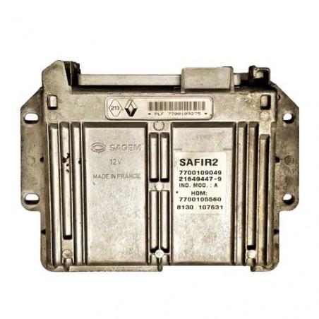 Calculateur moteur Sagem SAFIR 2, 7700109275, 7700109049, 21649447-9