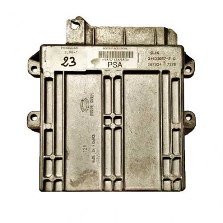 Calculateur moteur Sagem SL96-1, 9632116980, 21623057-3
