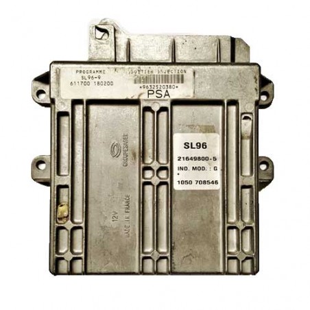 Calculateur moteur Sagem SL96-9, 9632520380, 21649800-5