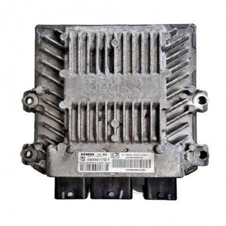 Calculateur moteur Siemens SID804, 5WS40117D-T, SW9655938780, HW9648624280