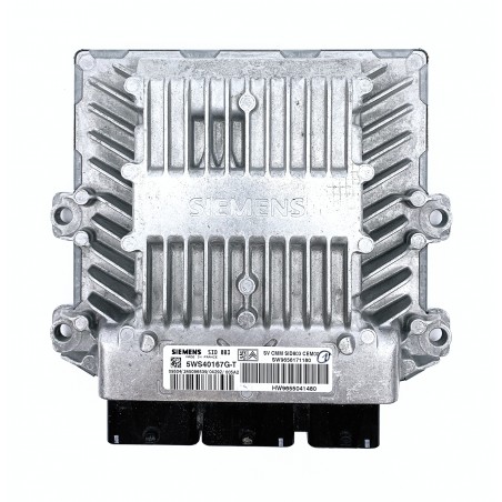 Calculateur moteur Siemens SID803, 5WS40167G-T, SW9656171180, HW9655041480