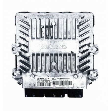 Calculateur moteur Siemens SID803, 5WS40167D-T, SW 9656061280,HW9655041480