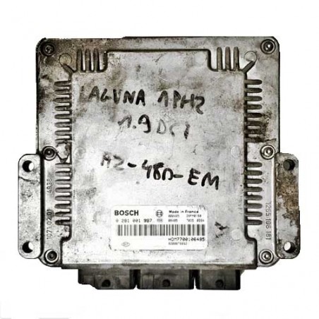 Calculateur moteur Bosch, 0281001997, HOM7700106485, 8200064580, EDC15C3-3.2