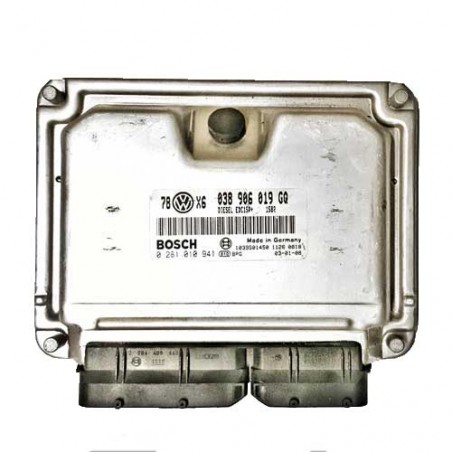 Calculateur moteur Bosch, 0281010941, 038906019 GQ, 1039S01450, EDC15P+22.3.2