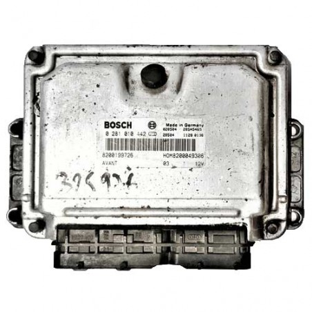 Calculateur moteur Bosch, 0281010442, HOM8200049306, 8200199726, EDC15VM+2.V4