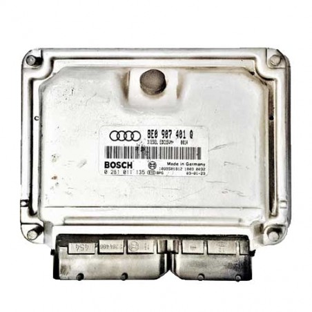 Calculateur moteur Bosch, 0281011135, 8E0907401 Q, 1039S01812, EDC15VM+2.M5