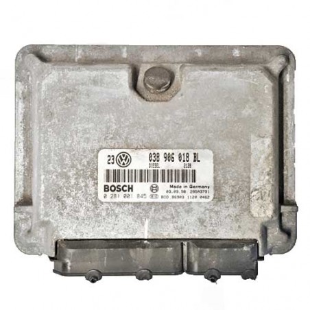 Calculateur moteur Bosch, 0281001845, 038906018 BL, 28SA3791, EDC15V-5.36