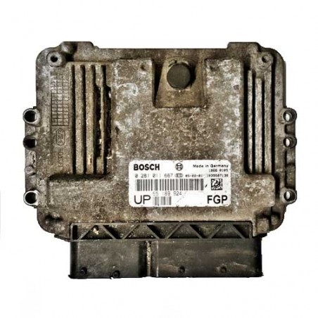 Calculateur moteur Bosch, 0281011667, 55189924, 1039S07138, EDC16C9-3.22