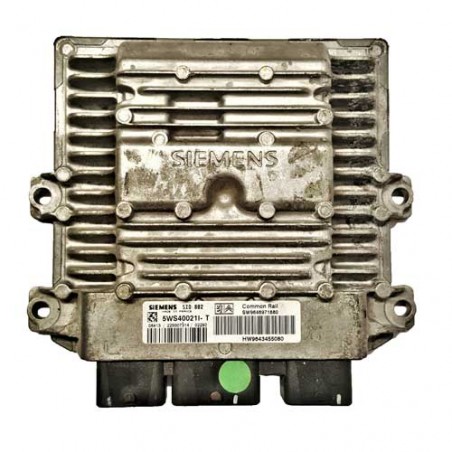 Calculateur moteur Siemens SID802, 5WS40021I-T, SW9648971880, HW9643455080
