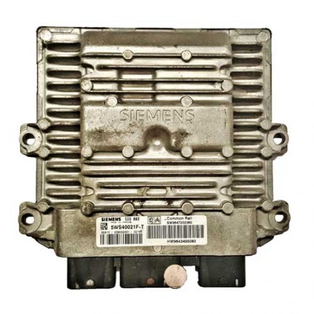 Calculateur moteur Siemens SID802, 5WS40021F-T, SW9647202380, HW9643455080