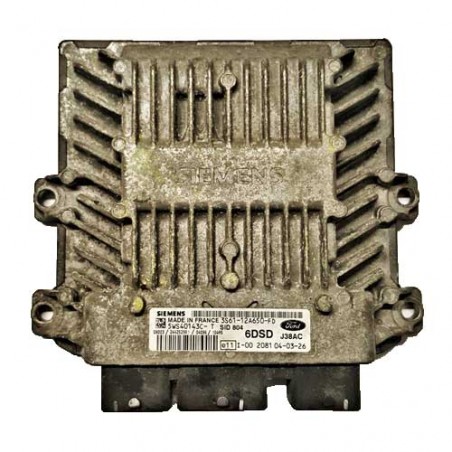 Calculateur moteur Siemens SID804, 5WS40143C-T, 3S61-12A650-FD, 6DSD, J38AC
